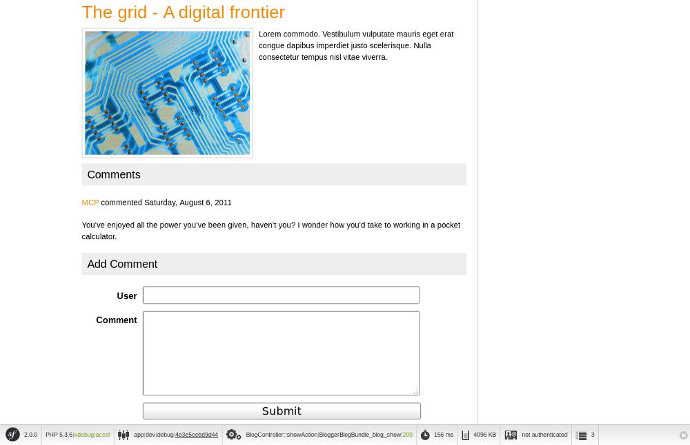 symblog add blog comments
